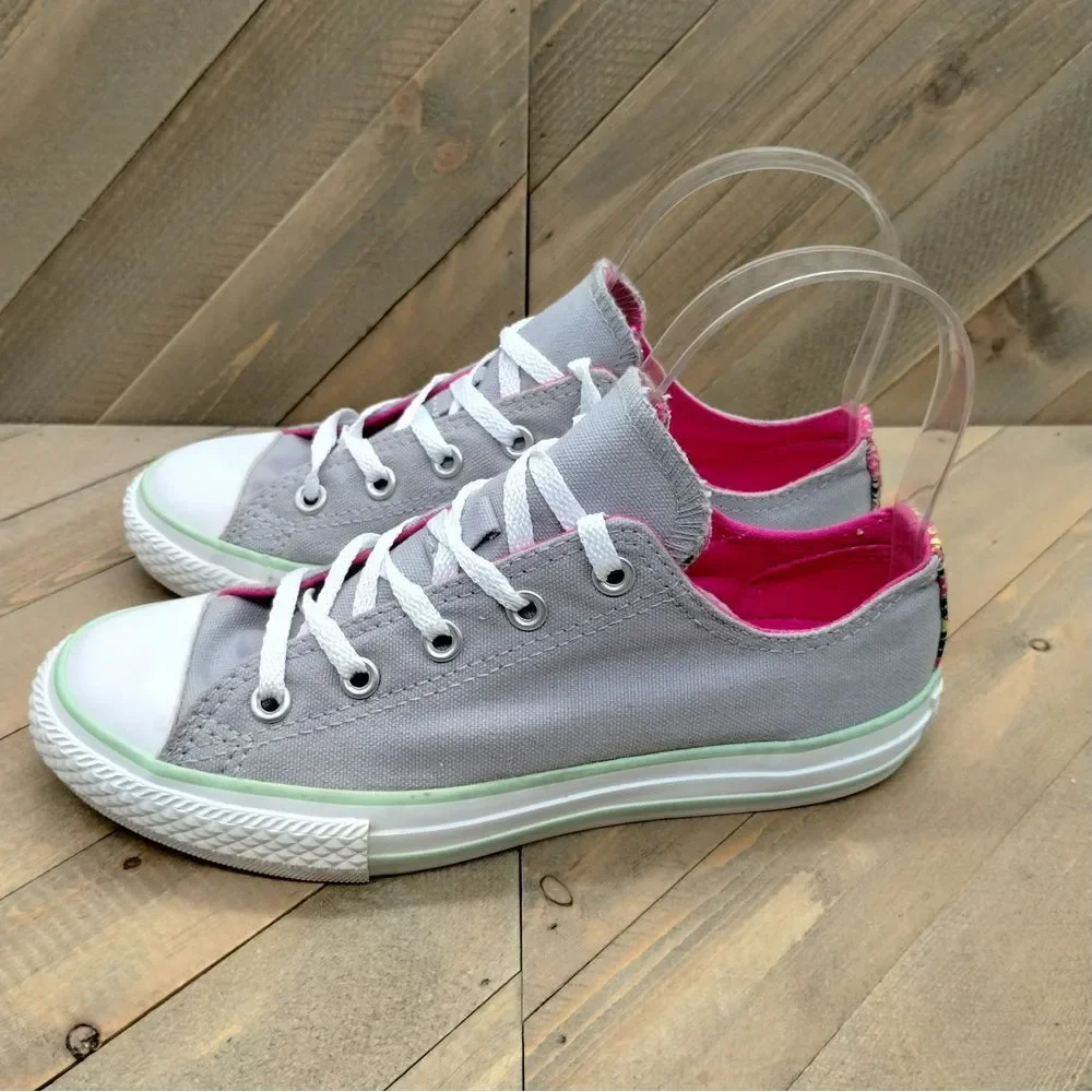 Converse Chuck Taylor All Star Low Double Tongue‎ Fashion Sneakers Girls Size 2